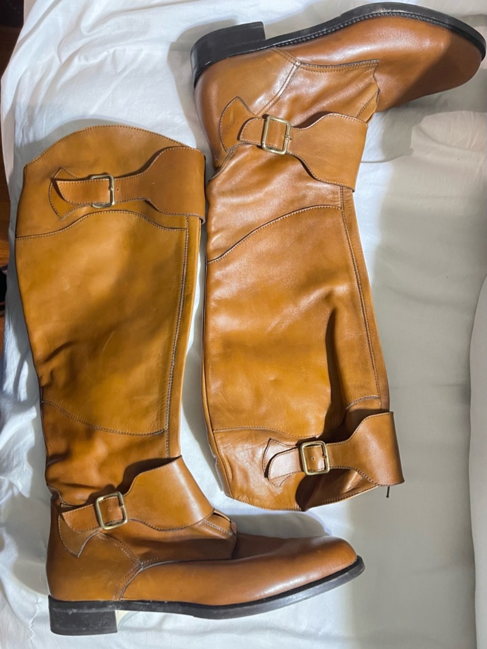 Ron White Tall Leather Riding Boots Made in Italy Size 39